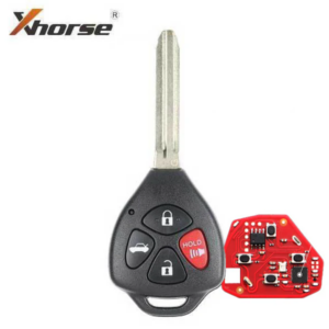 Xhorse Universal Wired Remote Head Remote Key – 2nd Generation – Toyota Style – XKTO22EN