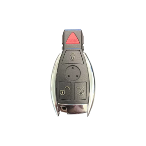 Mercedes-Benz 4-Button Chrome Smart Key Shell (Aftermarket)